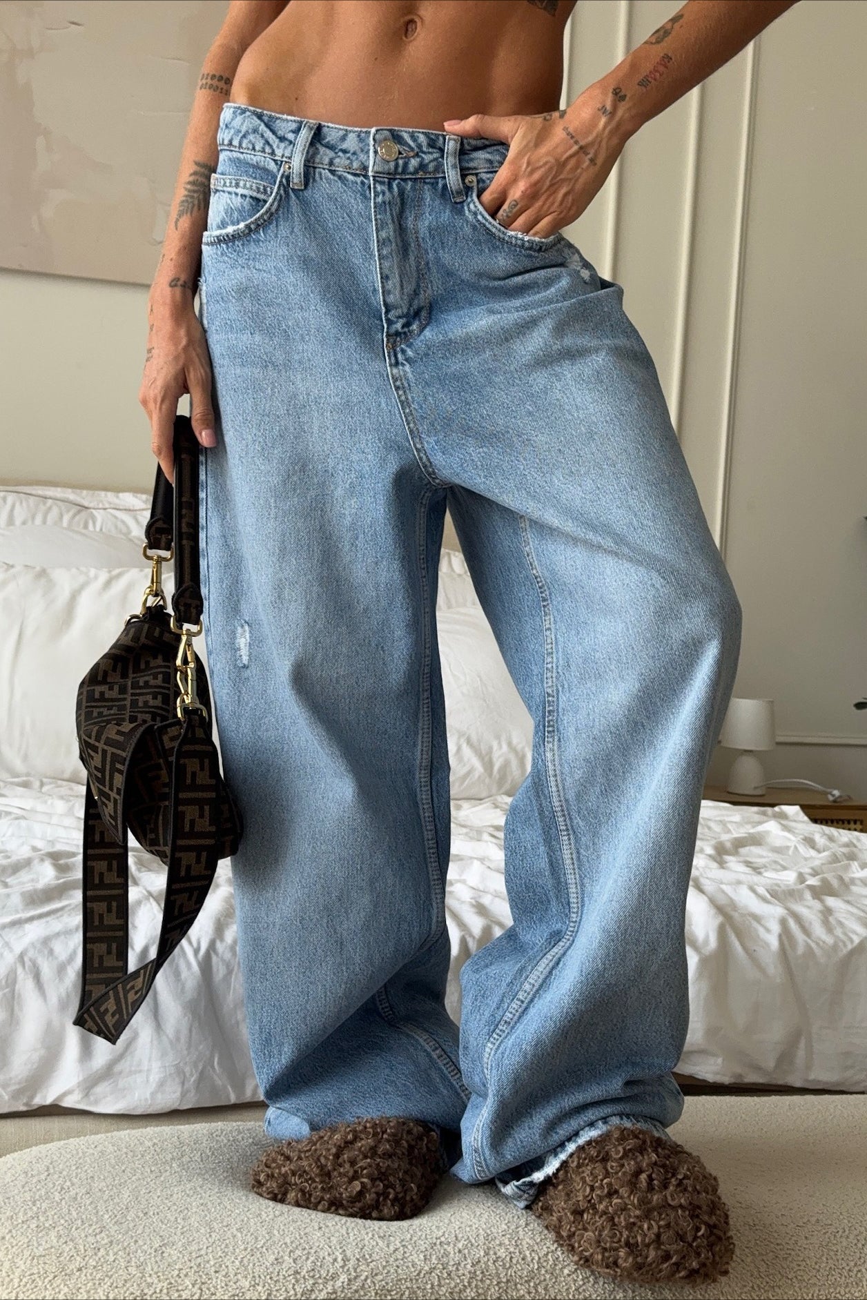 Street Style Flare Denim Jeans Secondary image
