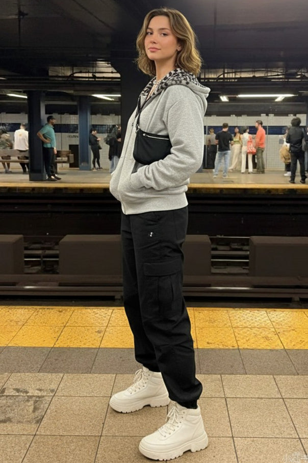 Unisex Leopard Street Hoodie Secondary image