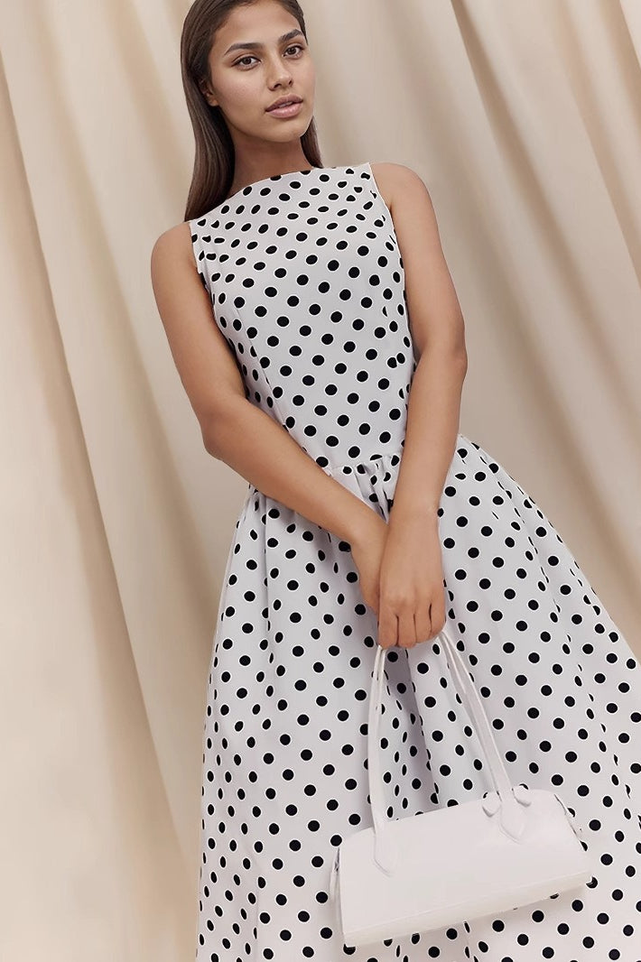 Vintage Polka Dot Work Dress Main image