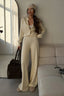 Long Sleeve Knit Cardigan Pants Two-Piece Set