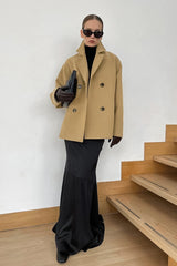Heavyweight Brown Wool Blend Coat