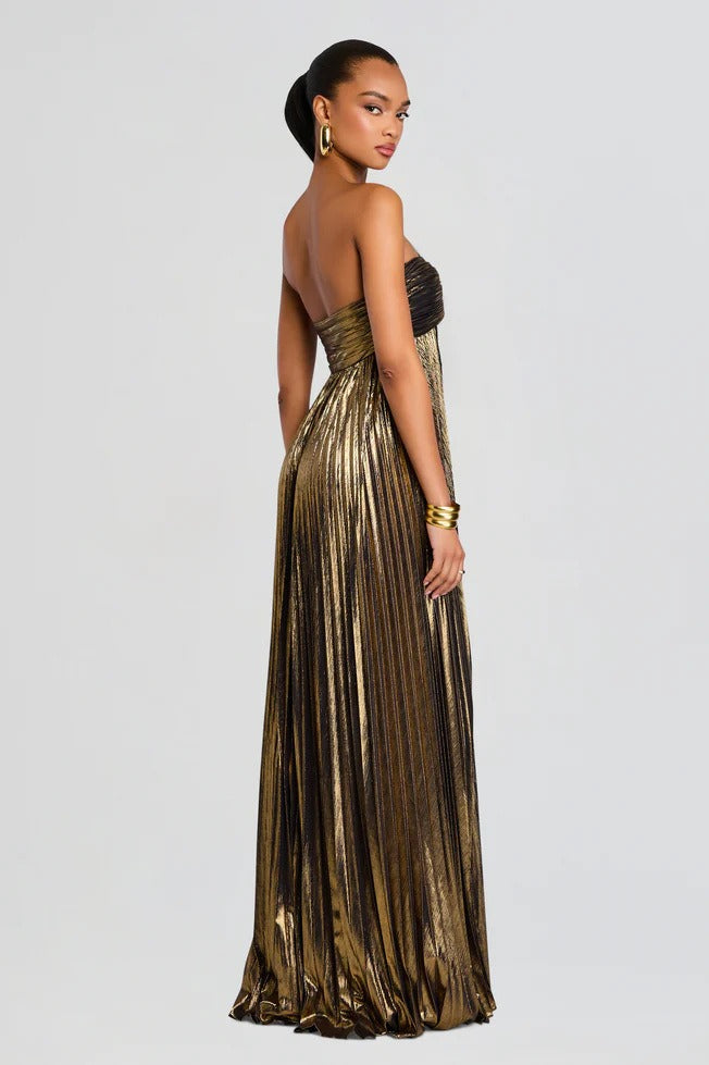 Strapless Slit Slip Prom Dress Secondary image