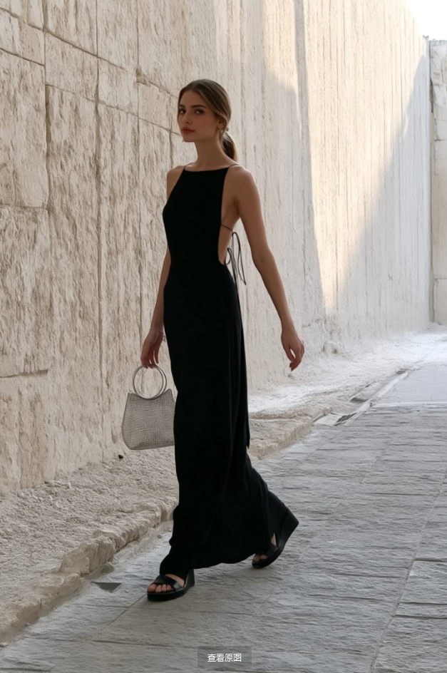 Sexy Backless Curve Fit Slip Dress