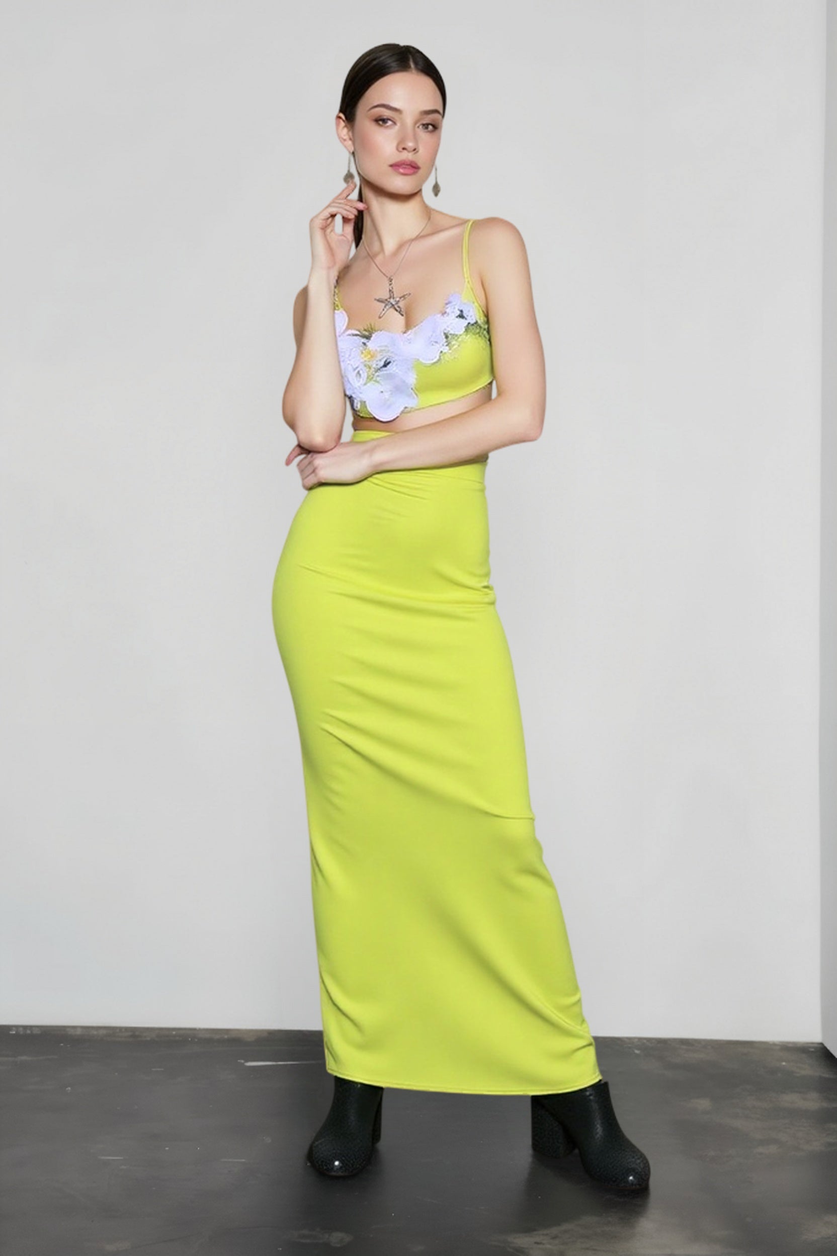 3D Floral Bodycon Bandage Mini Vacation Set Main image