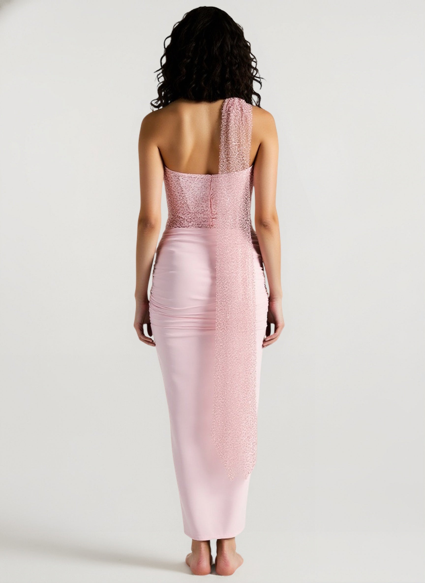Deep Plunge Bodycon Mermaid Gown Prom Dress Secondary image