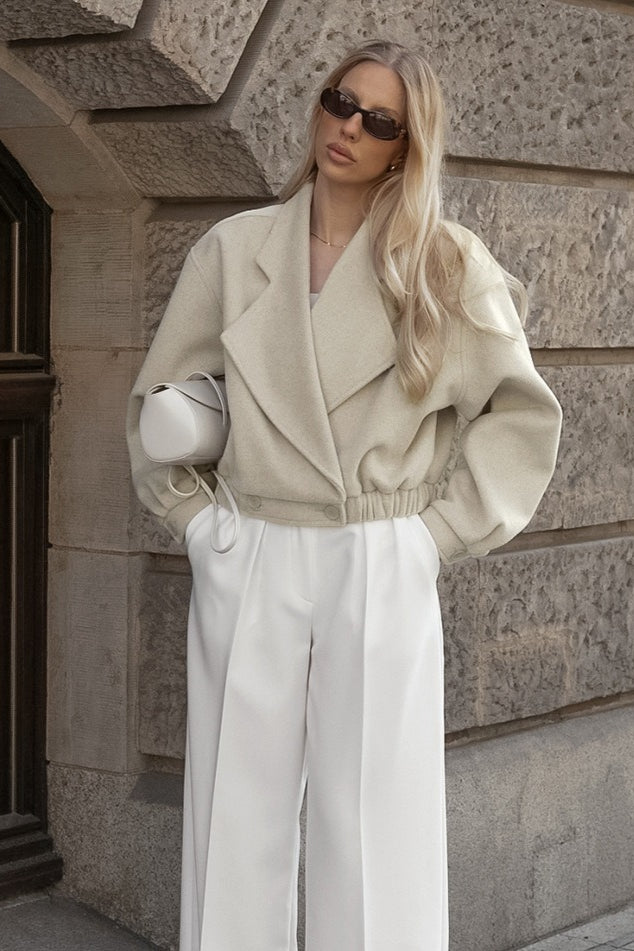 Office Ready Notch Lapel Wool Blend Coat Main image