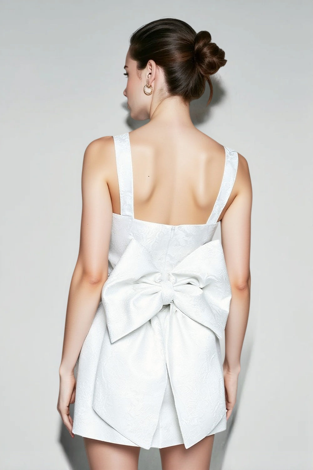 Square Neck Bow Bodycon Party Dress Secondary image