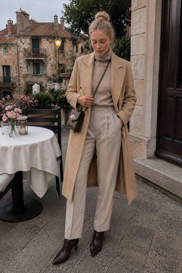 Double Breasted Slim Coat