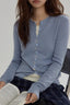 Wool Blend Layered Cardigan