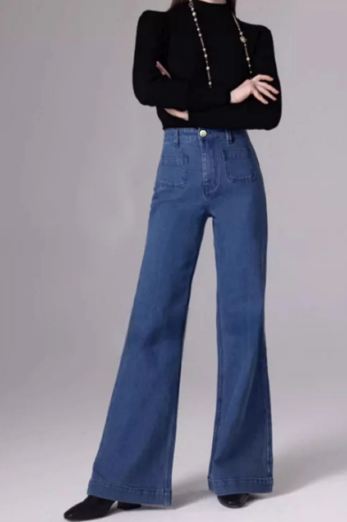 Flared Design Loose Fit Jeans Main image