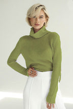 Openwork Loose Long Sleeve Knit Top