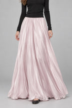 Mermaid Shiny Acetate Like Maxi Skirt