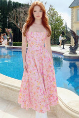 Floral Bustier Slip Dress