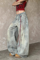 Vintage Wide Leg Light Blue Jeans