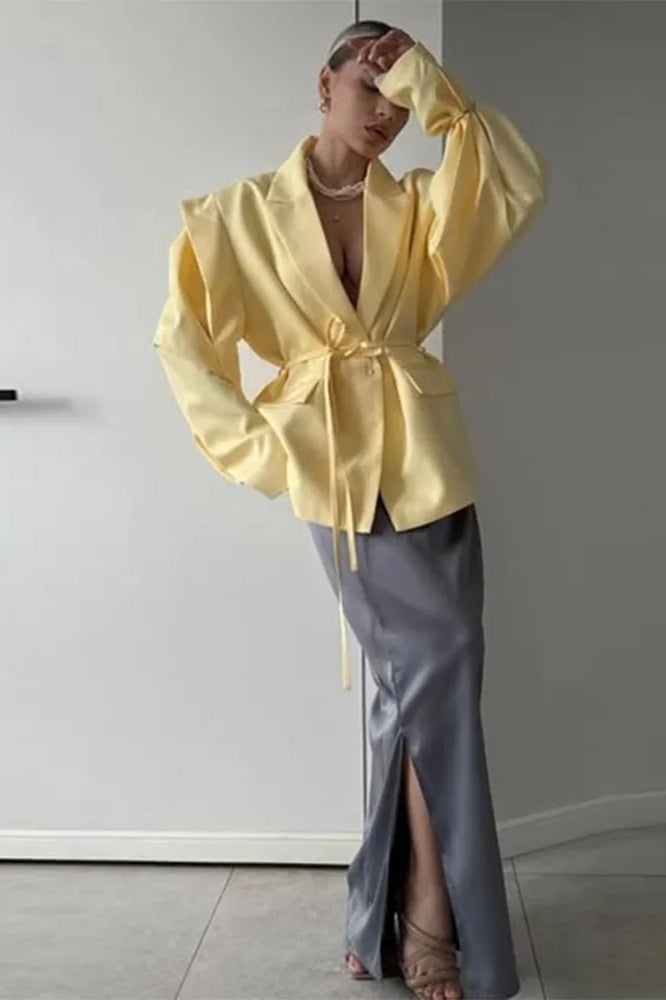 Elegant Turn-down Collar Blazer Main image