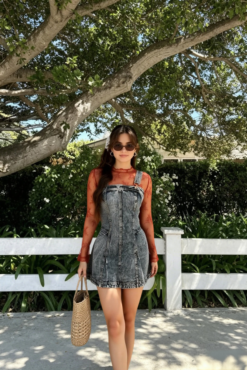 Strappy Slim Fit Denim Dress