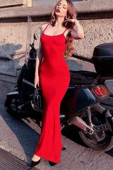 High Waist Casual Slip Dress