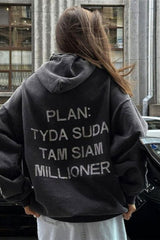 Oversized Hooded Sweatshirt Hoodie
