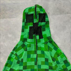 Graphic Zip Up Oversized Hoodie