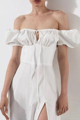 Tie Strap Split Hem Maxi Dress