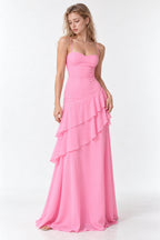 Sexy Solid Backless Spaghetti Strap Maxi Vacation Dress