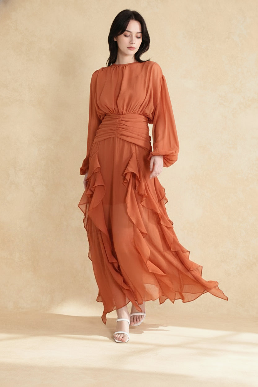 Leonie Ballon Stylish Sleeve Maxi Dress Main image