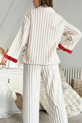 Floral Fleece Sleepwear Pajama Set