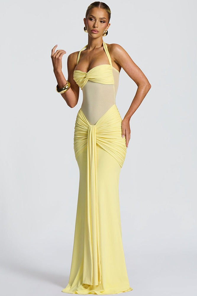 Ruched Low-Back Bodycon Party Dress Main image