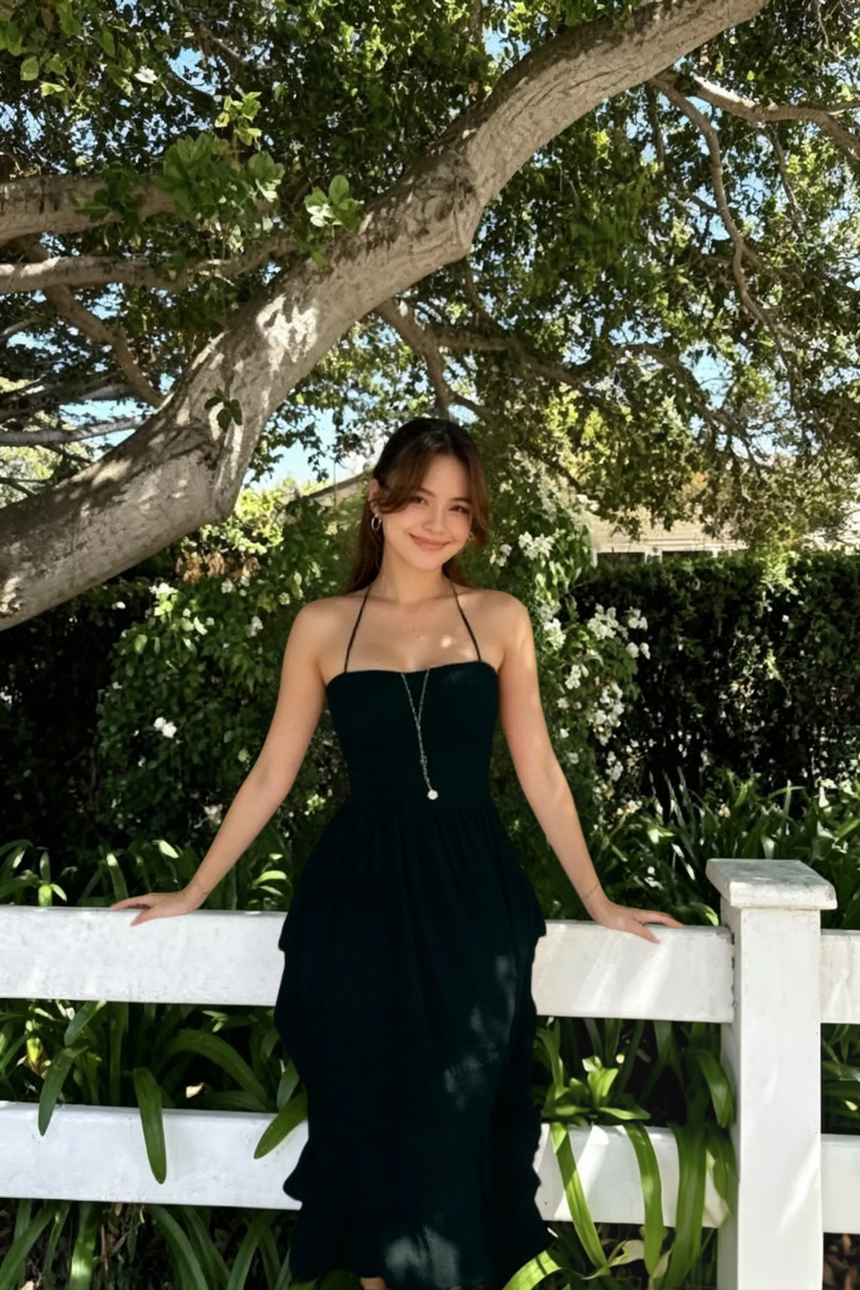 Backless Bohemian Beach Cotton Maxi Boho Dress Secondary image