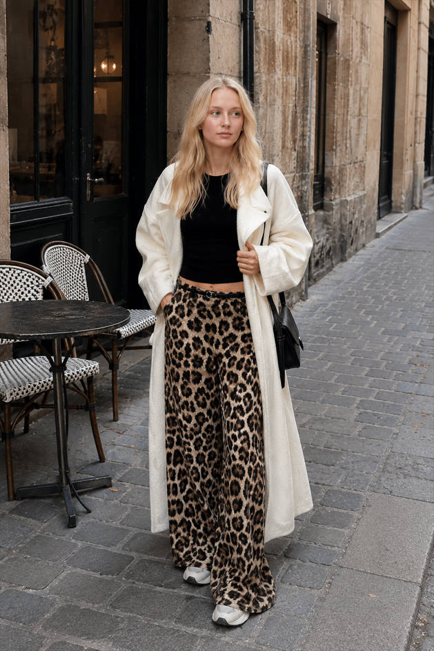 Leopard Print Slim Maxi Skirt Secondary image