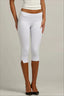 Low Waist Side Slit Capri Pants