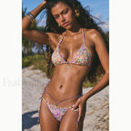 Bandeau High Waist Bikini Set pink5 / S