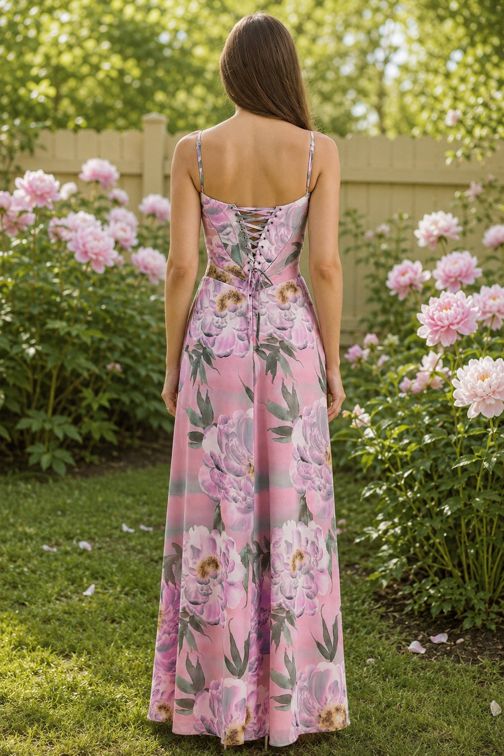 Slim Fit Backless Evening Maxi Slip Dress