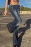Slim Flare Multi Pocket Trendy Denim Jeans