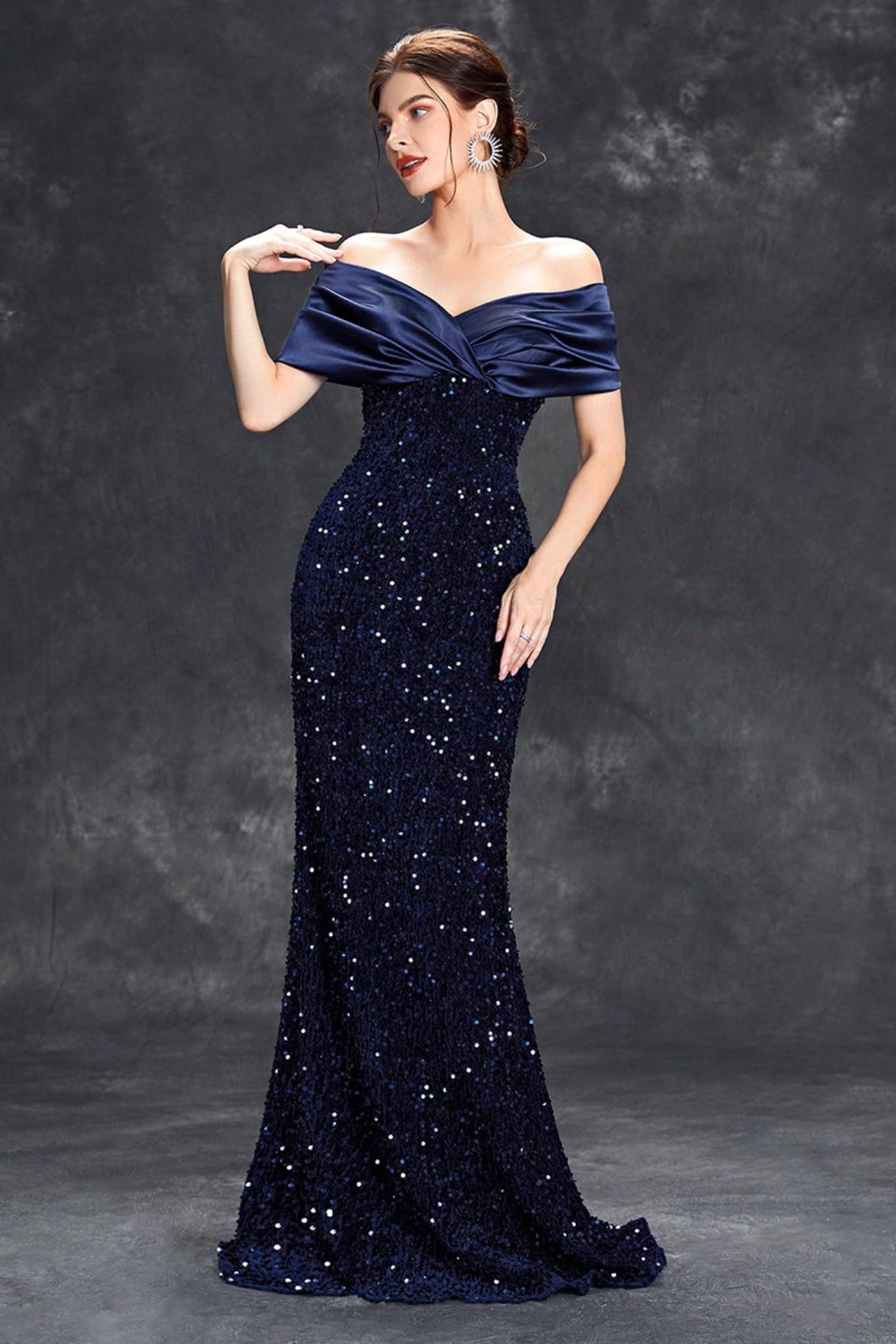 Slit Bodycon Gown Prom Dress Main image