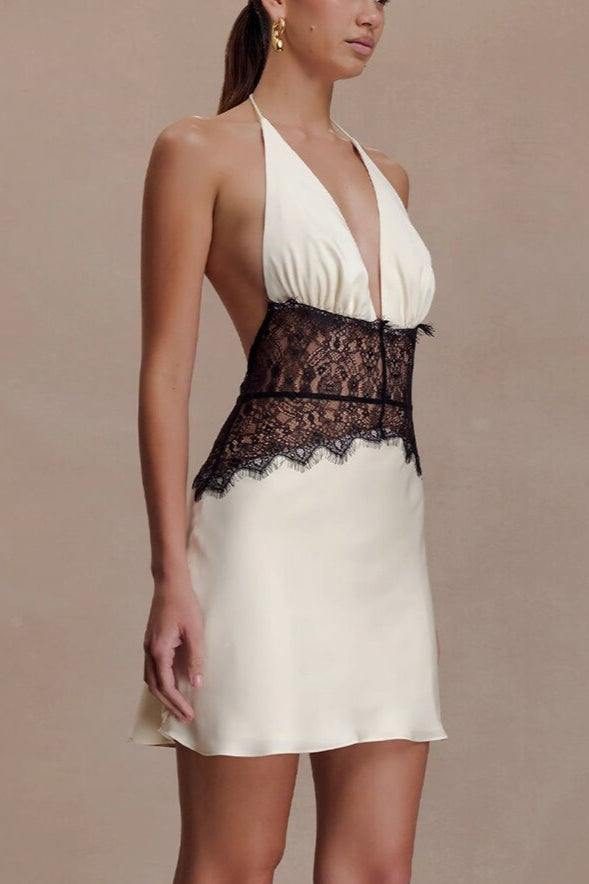 Open Back Ruched Corset Mini Dress Secondary image