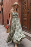 Chiffon Spaghetti Strap Maxi Boho Dress