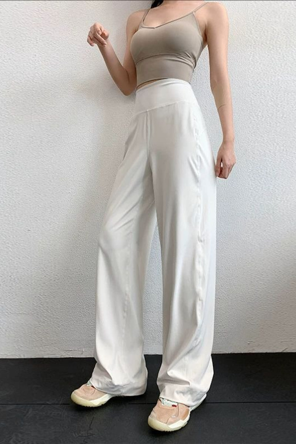 Barely There Drapey High Waisted Wide Leg Workout Pants Main image