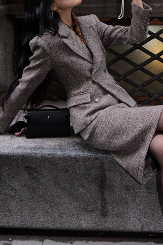 Vintage Office Blazer Two Piece Set Secondary image