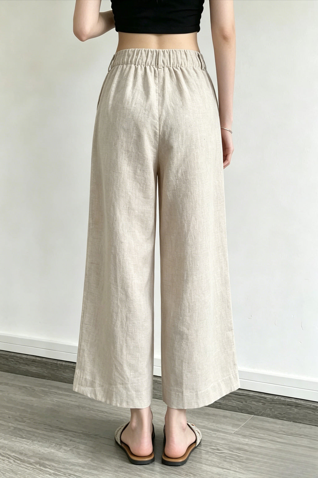 Breathable Linen Straight Pants