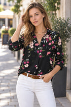 JuliaFashion-Casual Streetwear Print Blouses