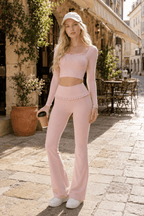 Lace Detail High-Rise Booty Sculpting Yoga Leggings