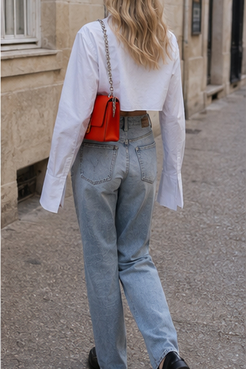 Asymmetrical Cotton Crop Shirt