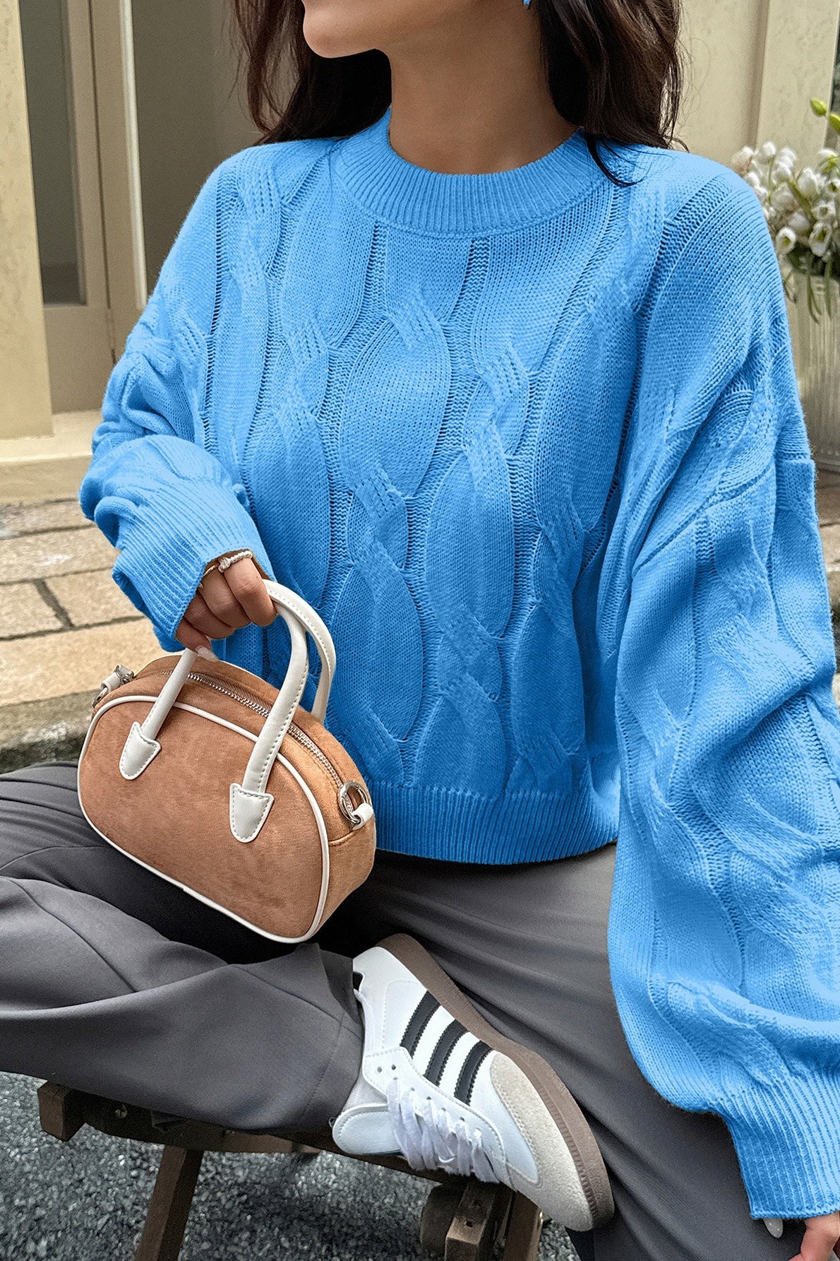Long Sleeve Knit Base Sweater Main image