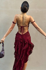 Lace Strapless Party Dress