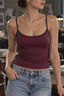 Striped Cropped Casual Cami Top