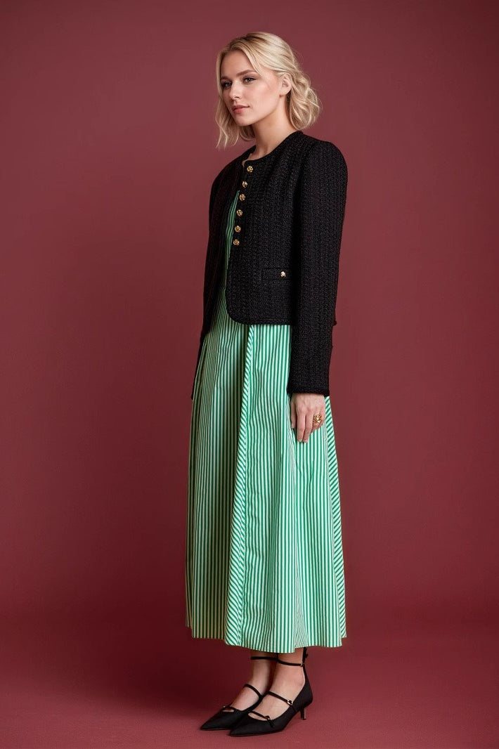 Short Tweed Long Sleeve Coat Secondary image