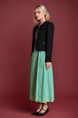 Short Tweed Long Sleeve Coat