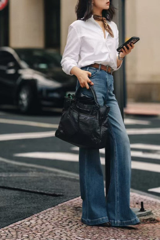 Comfort Stretch Cropped Flare Jeans Main image
