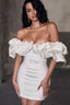 Corset Strapless Ruffle Graduation Party Dress